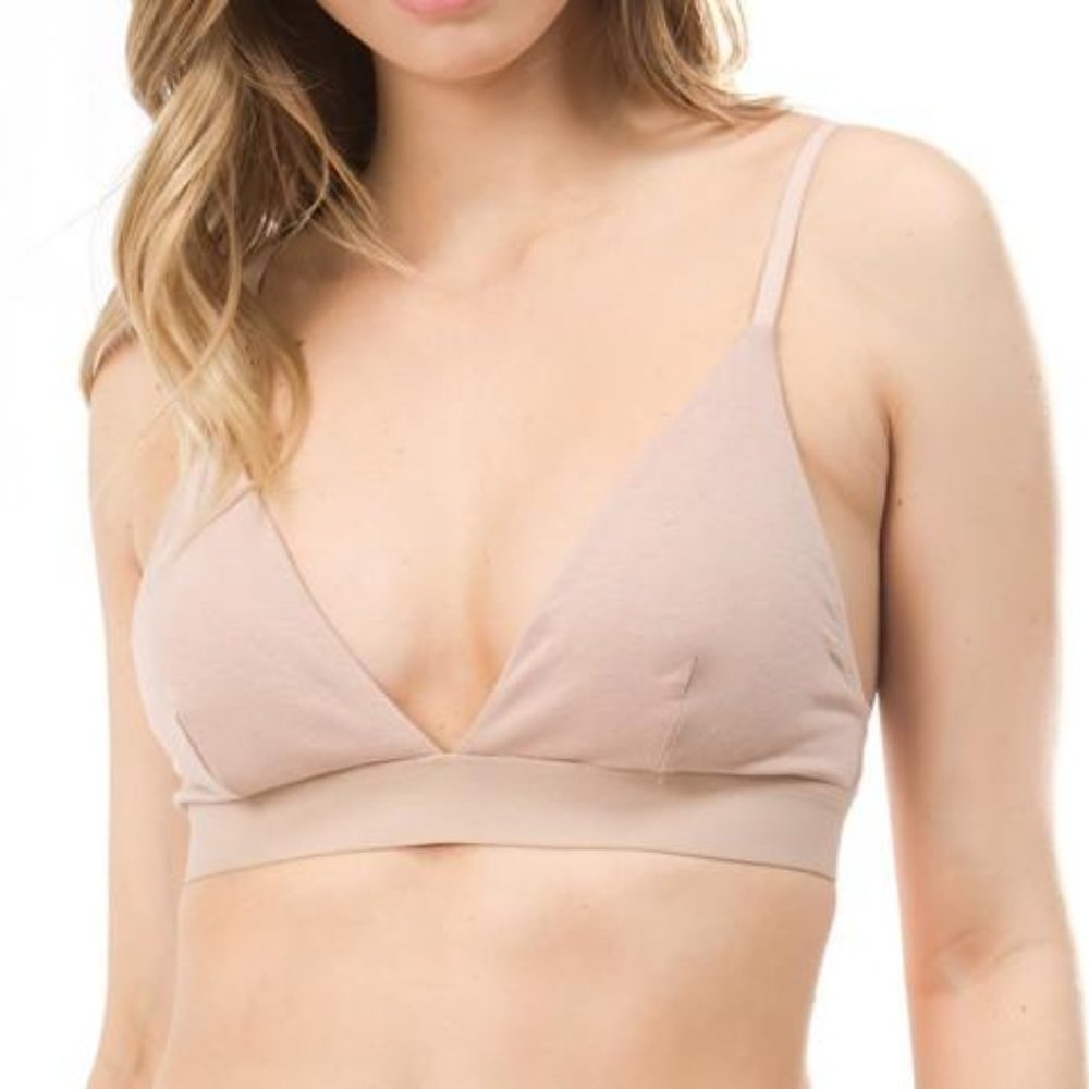 Nude Cotton Jersey Bralette